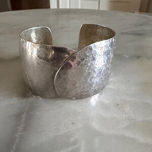 Thick sterling cuff